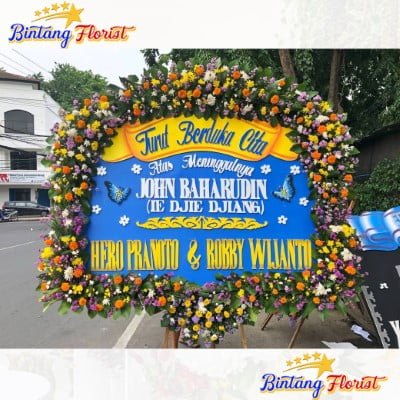Bunga Papan Duka Cita Ukuran Besar Bintang Florist Sidoarjo