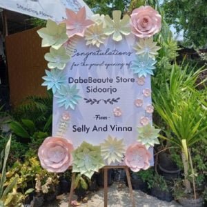 Bunga Papan Kertas Bintang Florist Sidoarjo