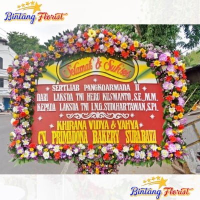 Bunga Papan Selamat Sukses Bintang Florist Sidoarjo