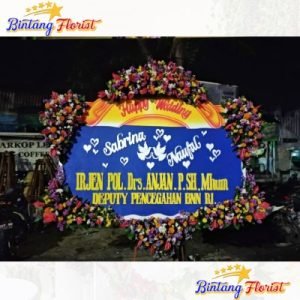 Bunga Papan Happy Wedding Bintang Florist Sidoarjo